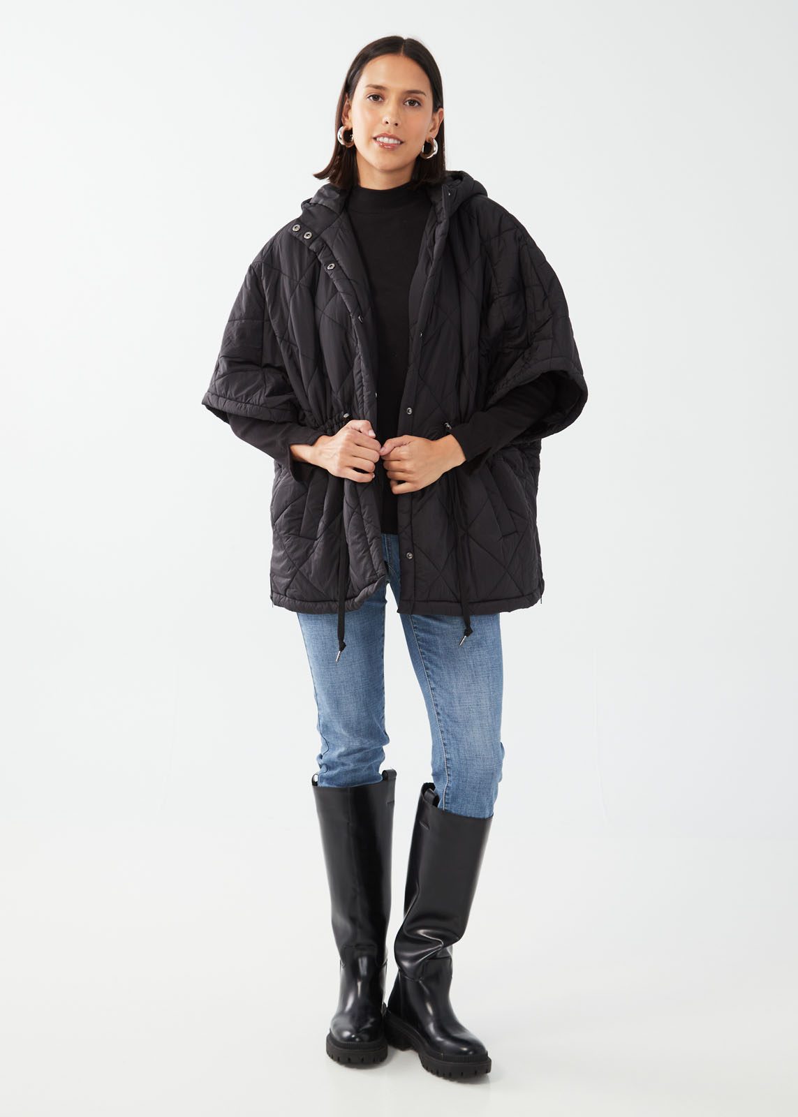 Peri Quilted Poncho
