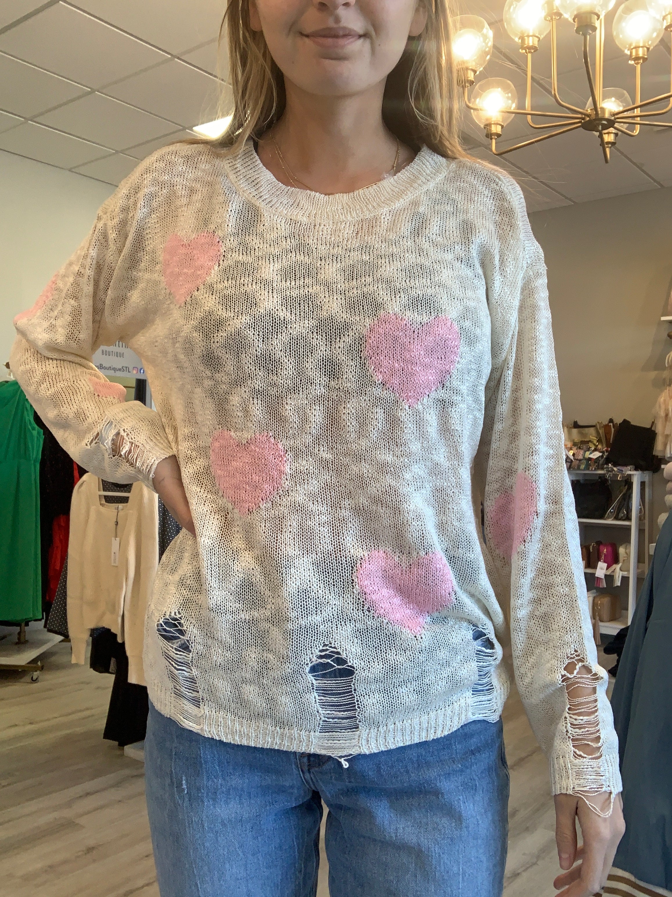 Holly Heart Sweater